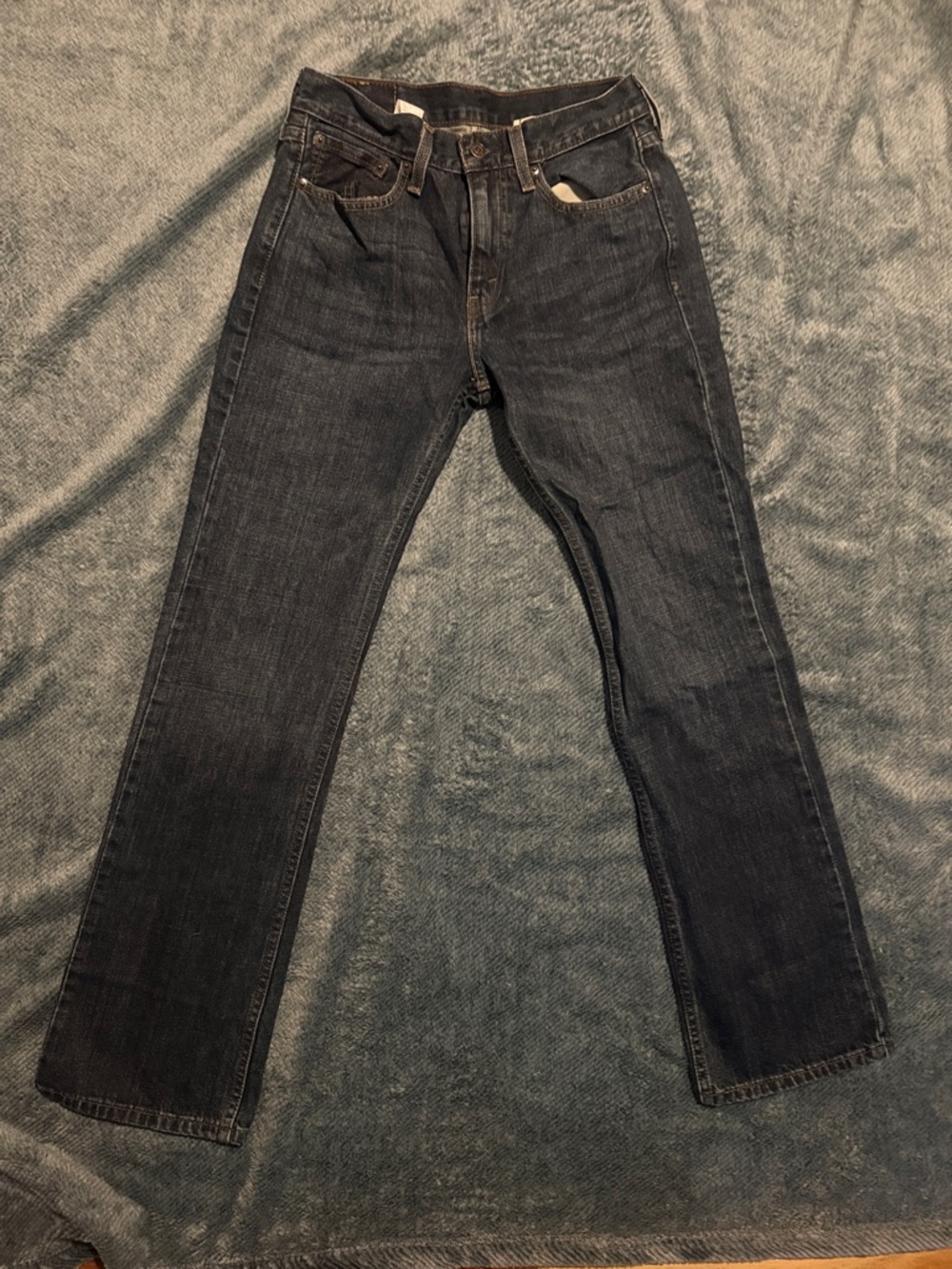 Levi Strauss & Co. Dark Blue Straight-Leg Jeans W29 L32